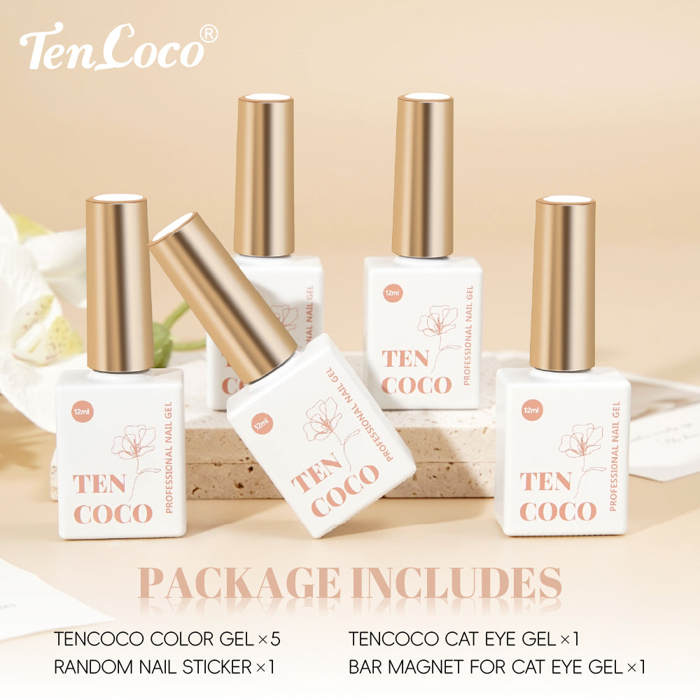 Nude Gel Nail Polish Set – 6 Colors 12ml Soft Pink Neutral Collection for DIY Nails
