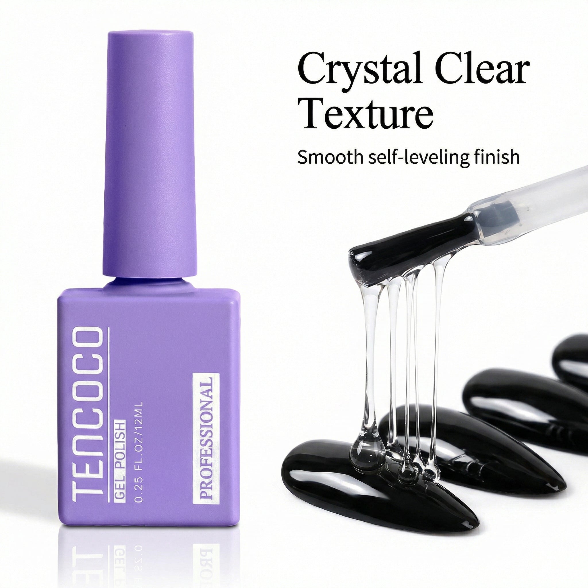 Gel Nail Top Coat – No Wipe High Gloss 12ml Anti-Scratch for Long-Lasting Shine